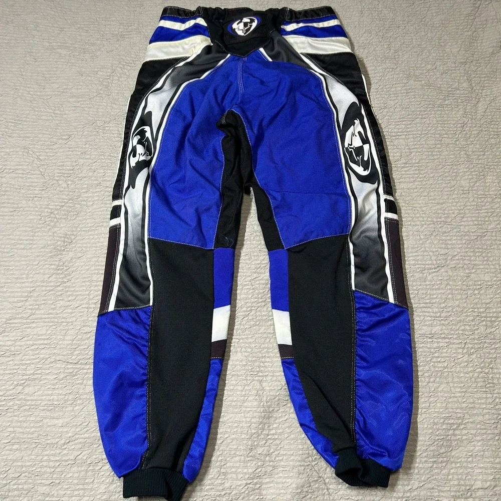 Thor Core 1010 Motocross Racing Pants Blue Black White Mens Size 34 Kevlar Knee